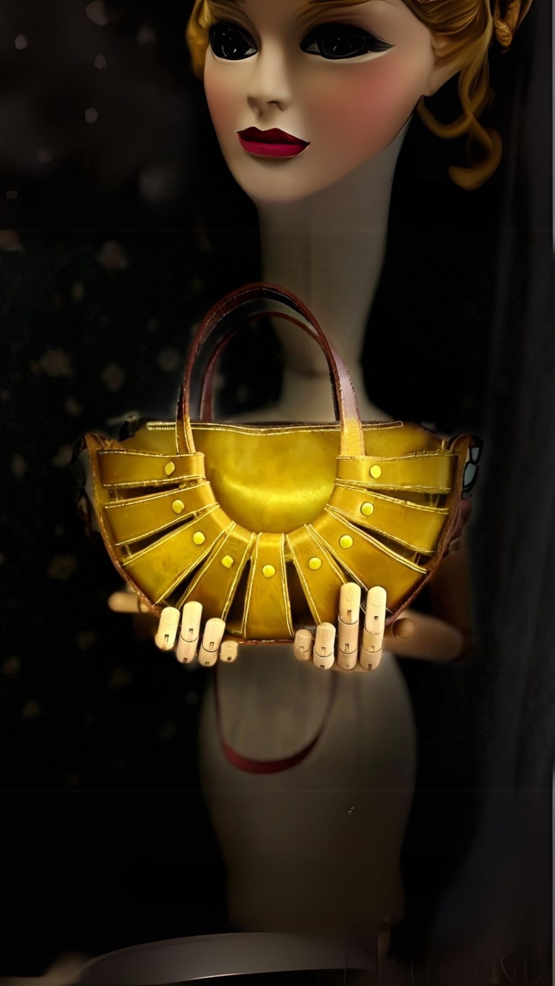 CARIDEA El Yapımı Hakiki Deri Bayan Çanta, Clutch, El Omuz Çantası v34