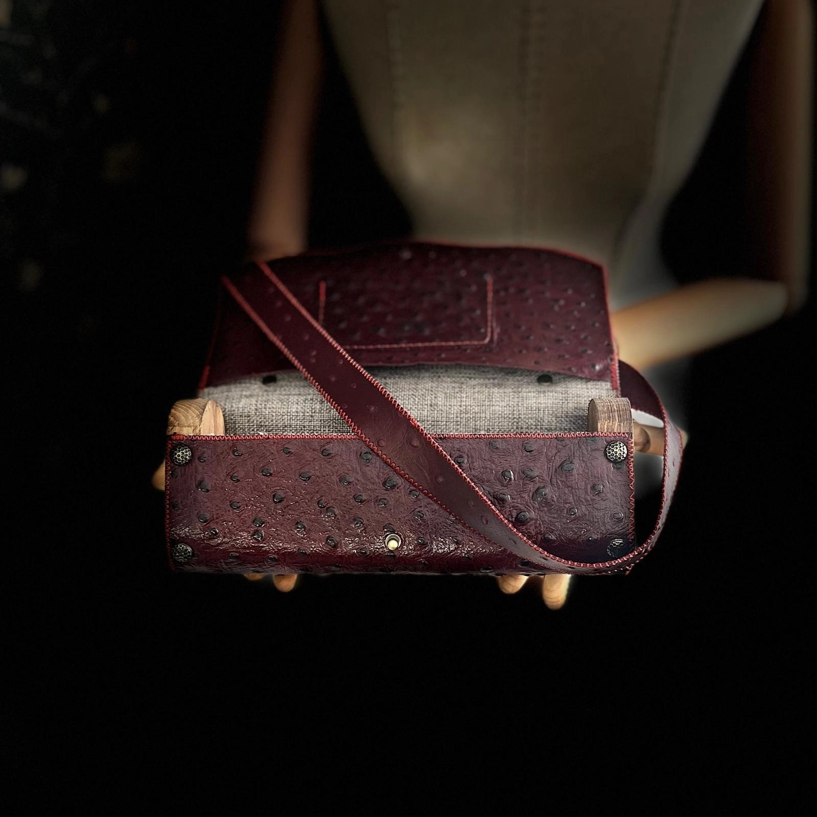 Hakiki Deri, El Yapımı Bayan Çanta, Bayan Cüzdan Larissa v12