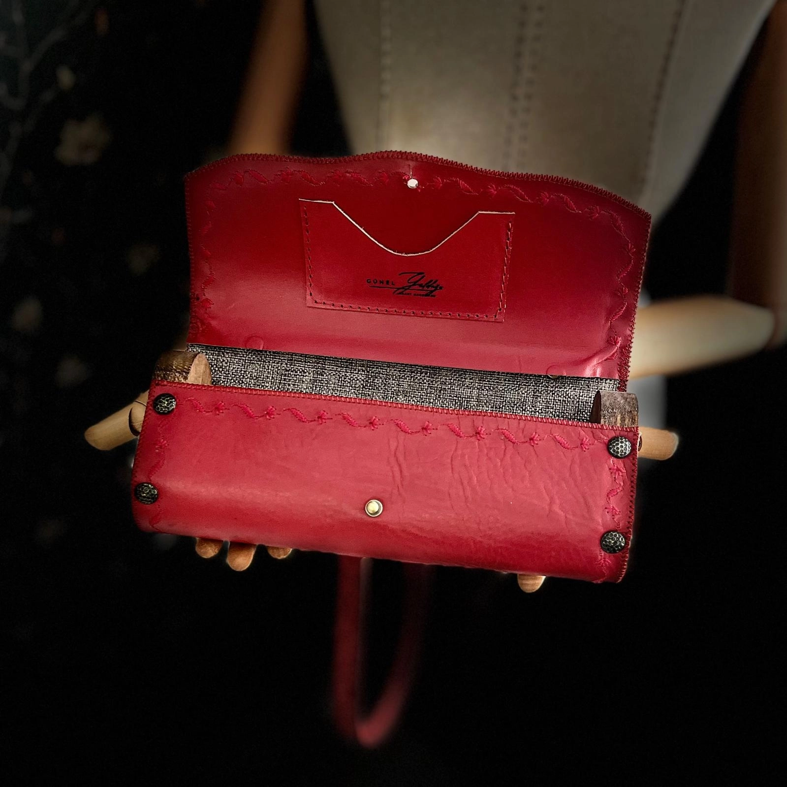 Hakiki Deri, El Yapımı Bayan Çanta, Bayan Cüzdan Larissa v13