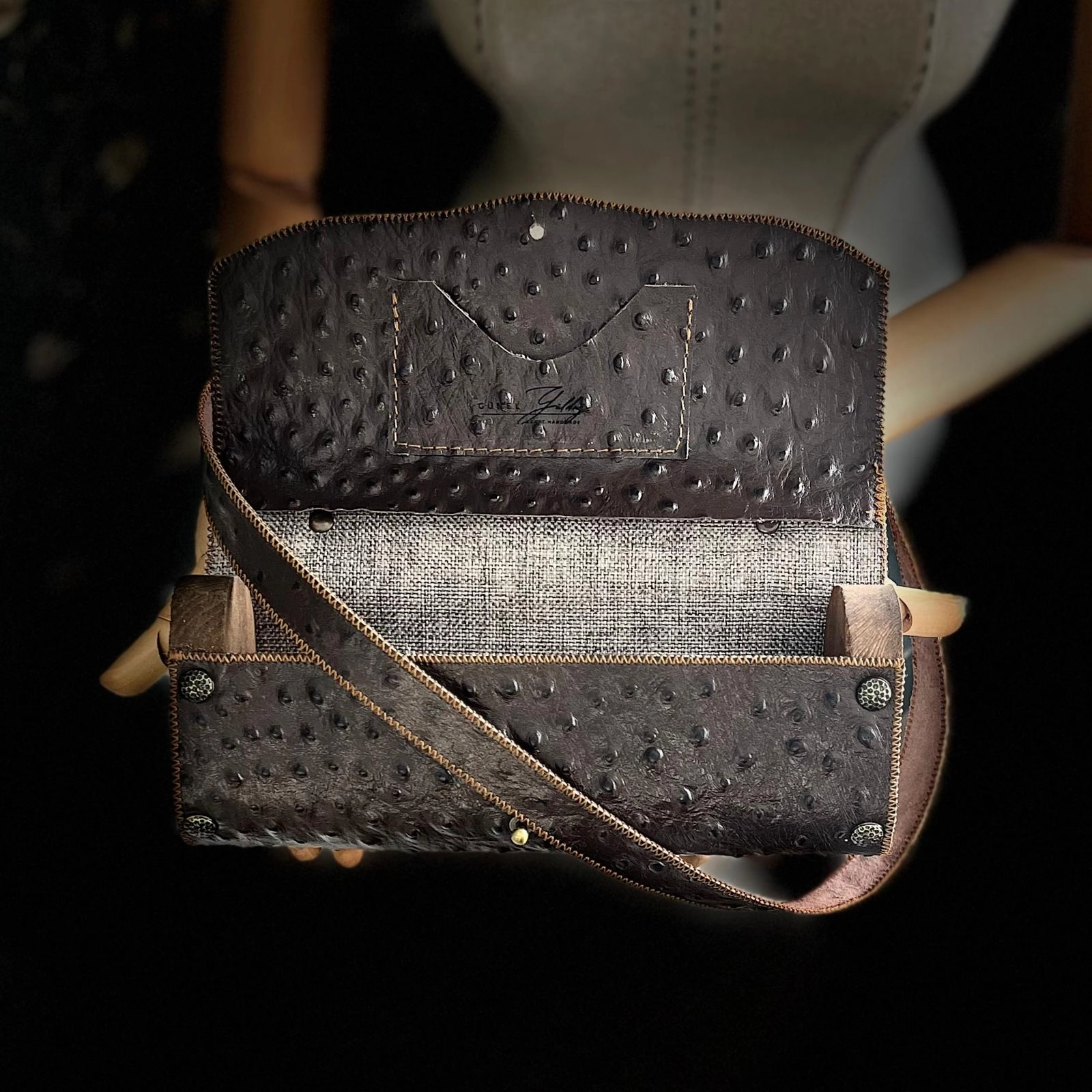 Hakiki Deri, El Yapımı Bayan Çanta, Bayan Cüzdan Larissa v18