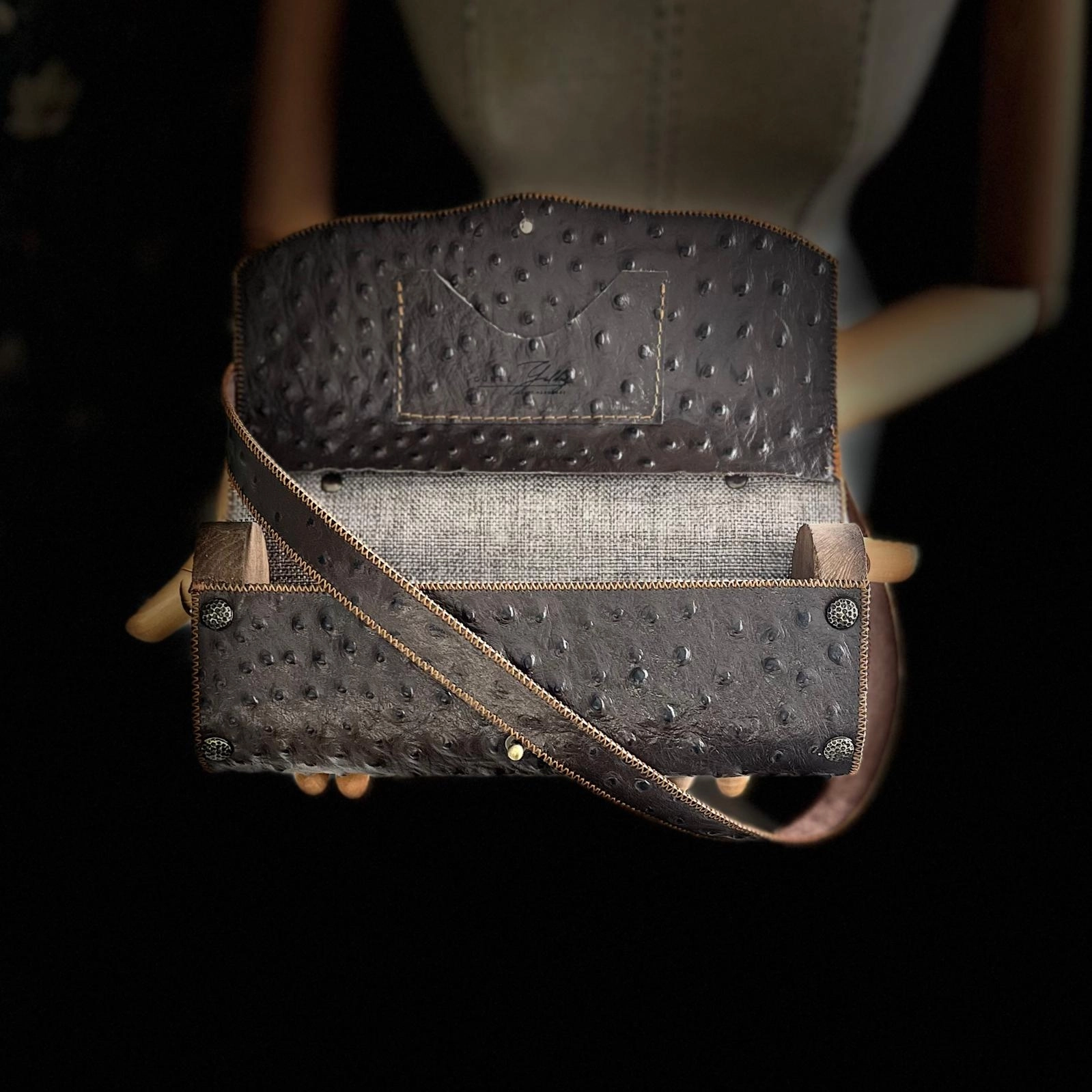 Hakiki Deri, El Yapımı Bayan Çanta, Bayan Cüzdan Larissa v18